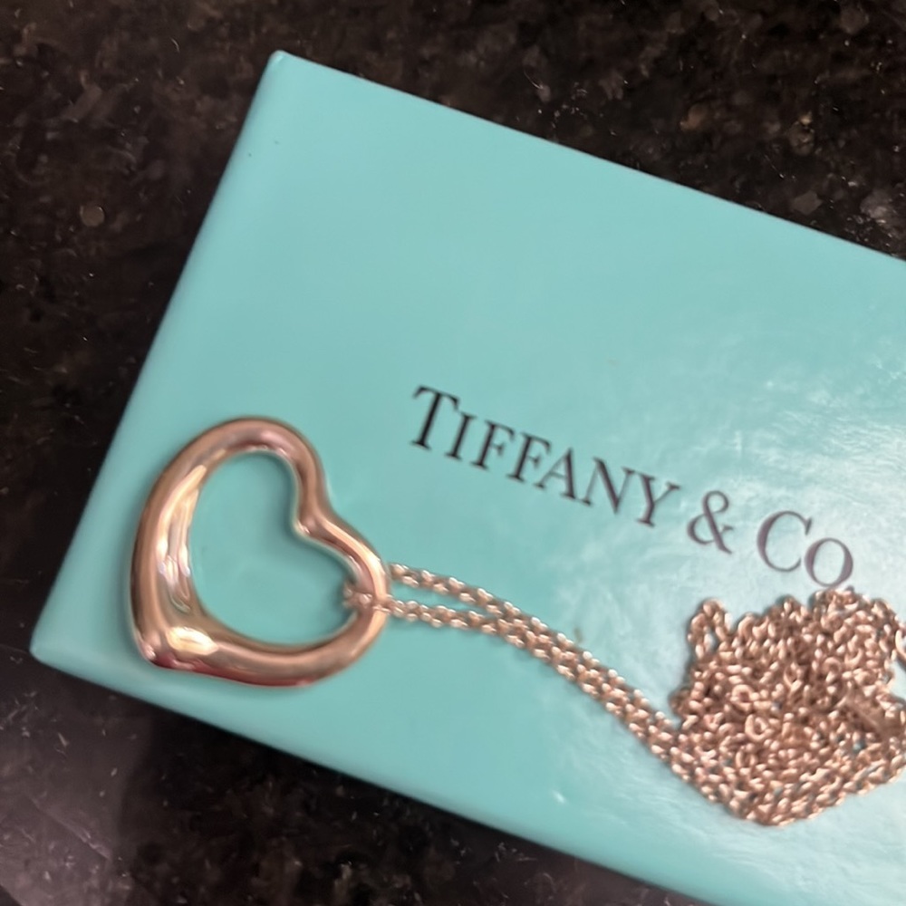 Tiffany & Co. Elsa Peretti open heart necklace